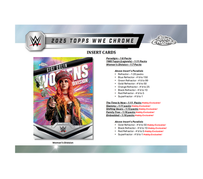 2025 Topps Chrome WWE Hobby Box