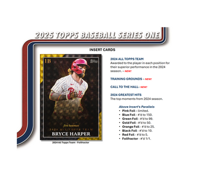 2025 Topps Series 1 Baseball Hobby Jumbo 6-Box Case