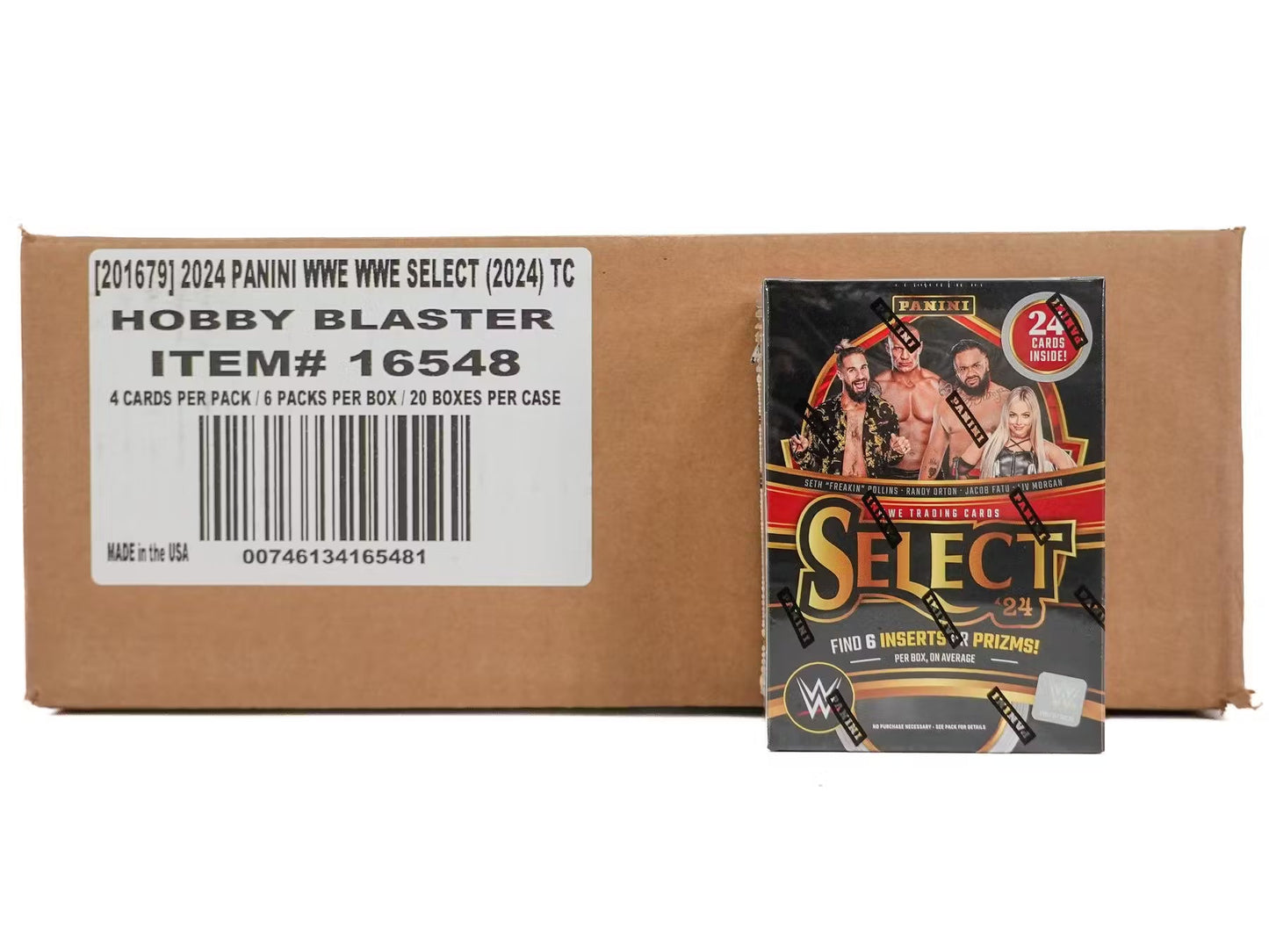 2024 Panini Select WWE Wrestling 6-Pack Hobby Blaster 20-Box Case