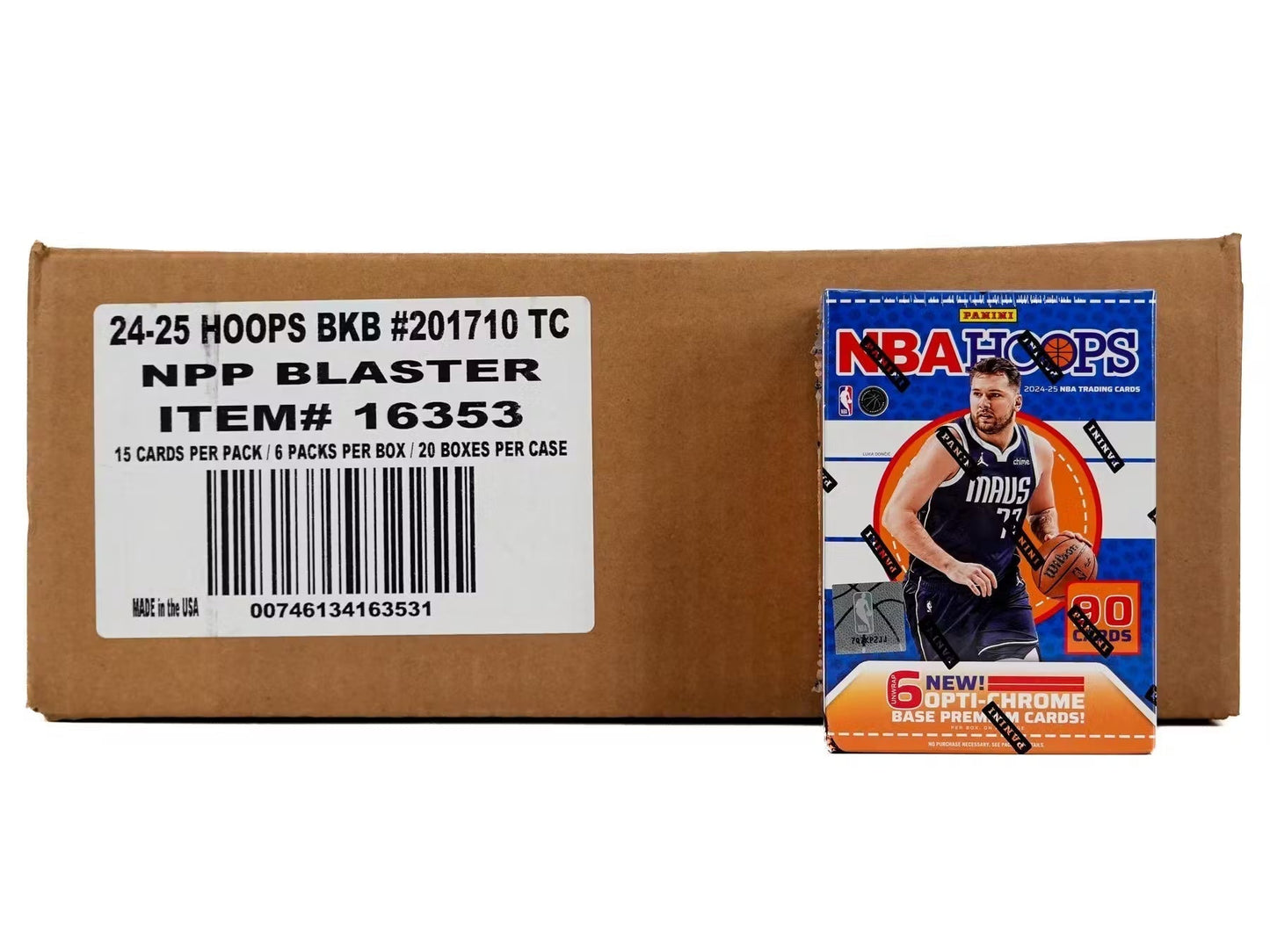 2024-25 Panini NBA Hoops Basketball 6-Pack Hobby Blaster 20-Box Case