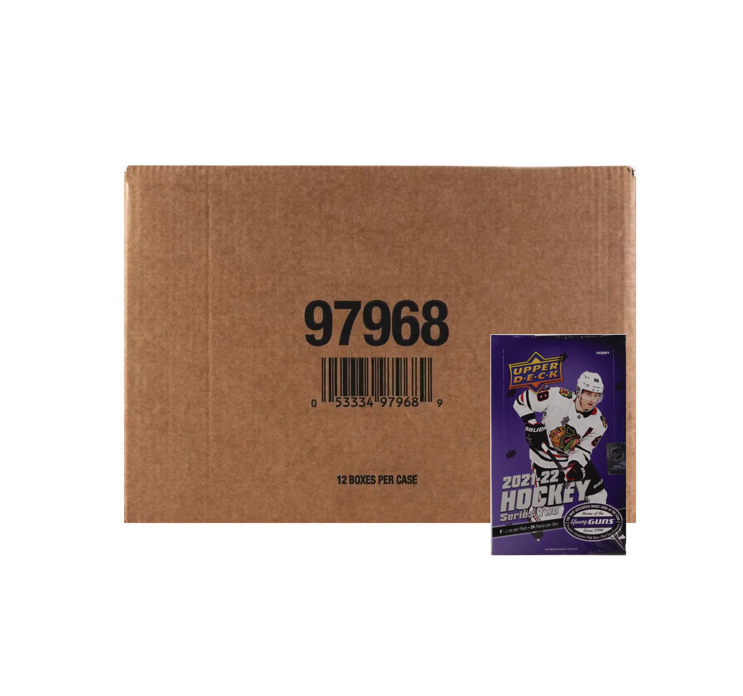 2021-22 Upper Deck Series 2 Hockey Hobby 12-Box Case