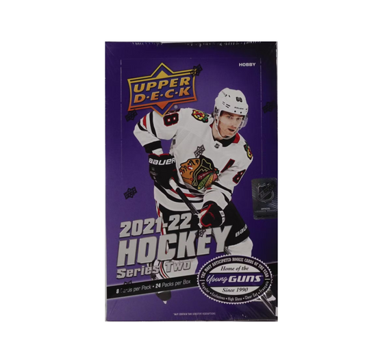 2021-22 Upper Deck Series 2 Hockey Hobby 12-Box Case