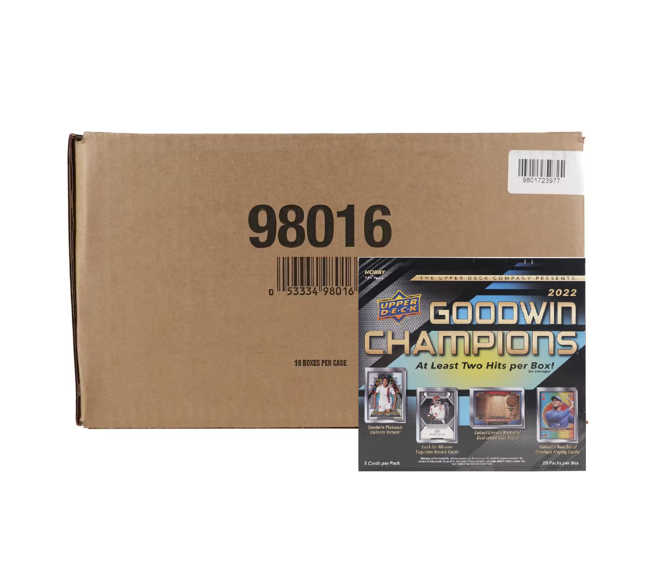 2022 Upper Deck Goodwin Champions 16 Box Hobby Case