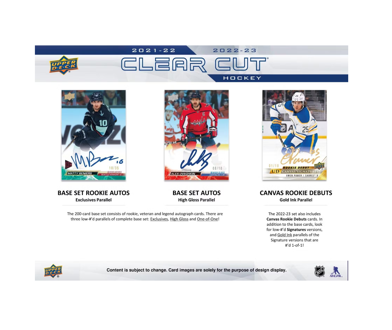 2022-23 Upper Deck Clear Cut Hockey Hobby 30-Box Case