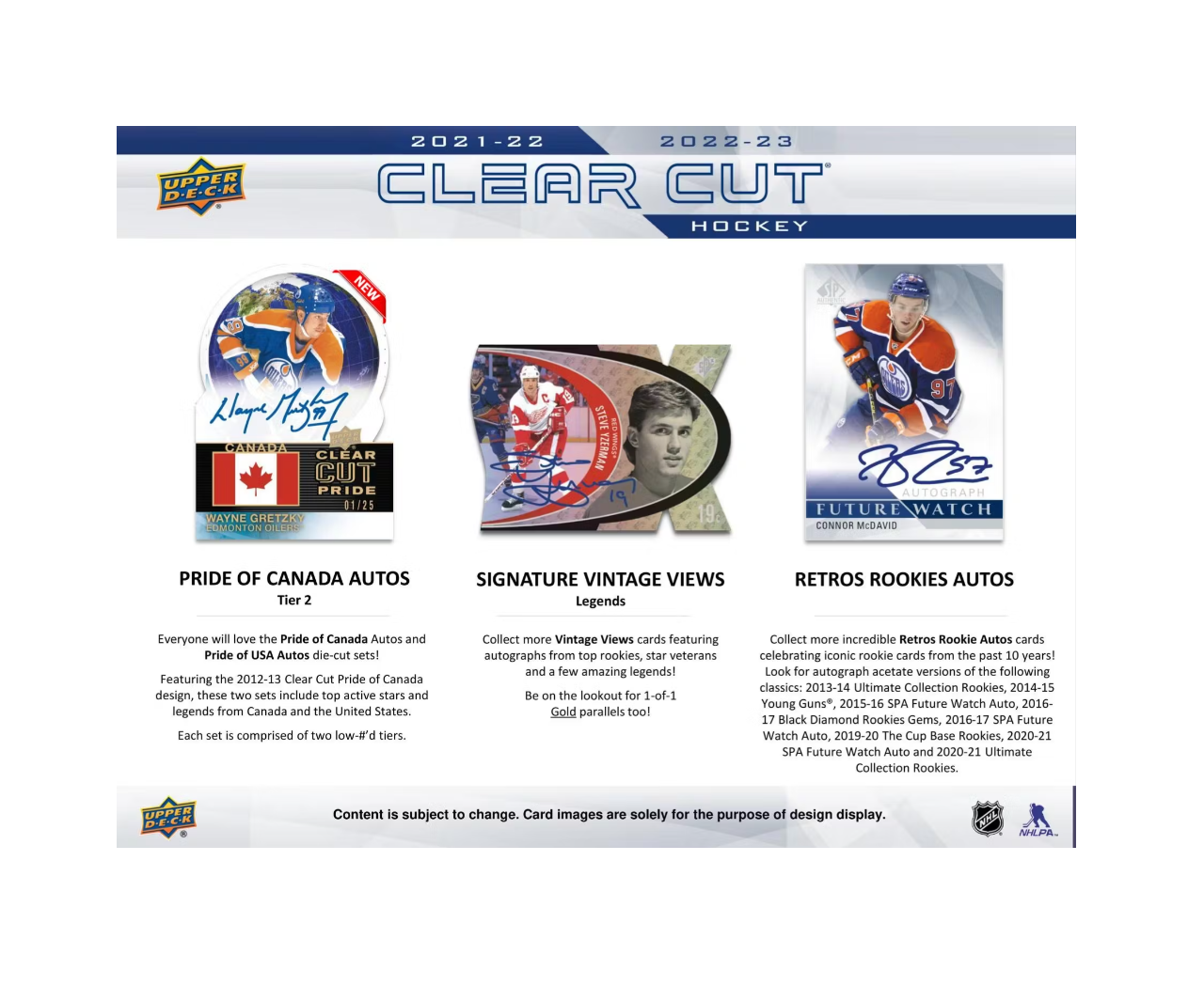 2022-23 Upper Deck Clear Cut Hockey Hobby 30-Box Case