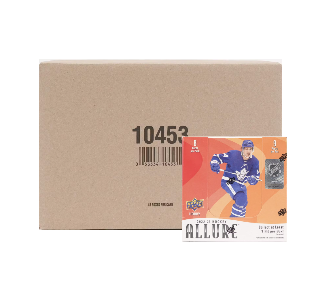 2022-23 Upper Deck Allure Hockey Hobby 18-Box Case