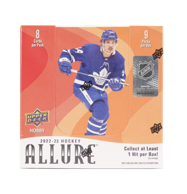 2022-23 Upper Deck Allure Hockey Hobby 18-Box Case