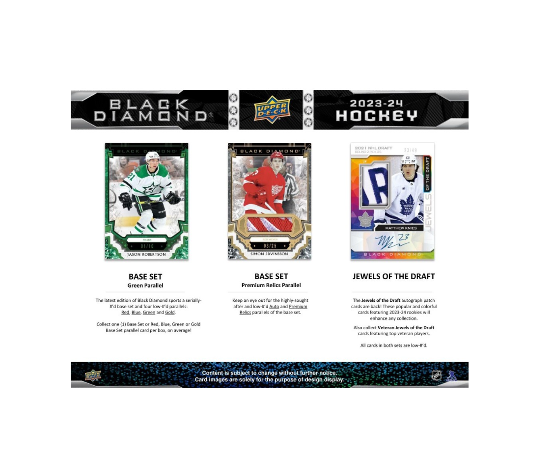 2023-24 Upper Deck Black Diamond Hockey Hobby Box