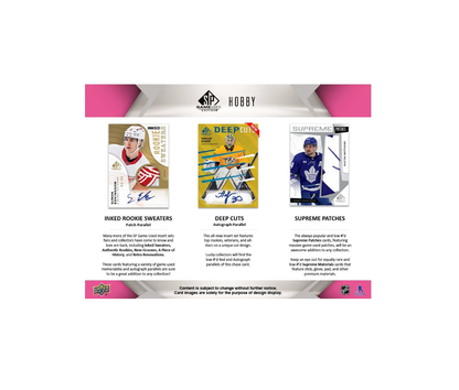 2023-24 Upper Deck SP Game Used Hockey Hobby 18-Box Case