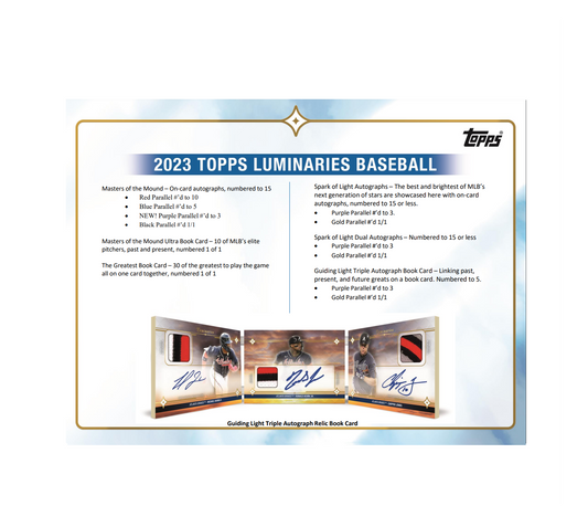 2023 Topps Luminaries Baseball Hobby Box