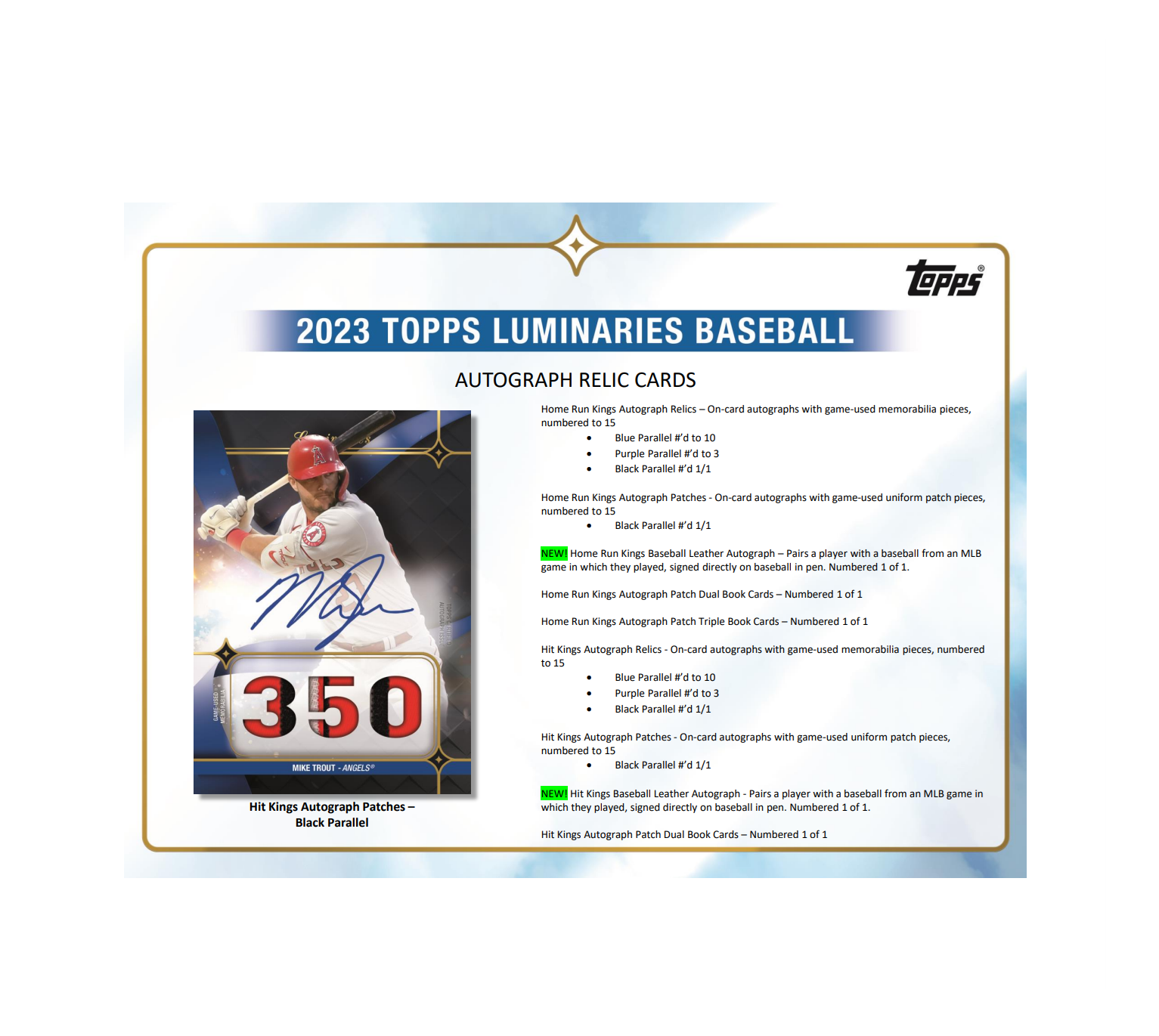 2023 Topps Luminaries Baseball Hobby Box