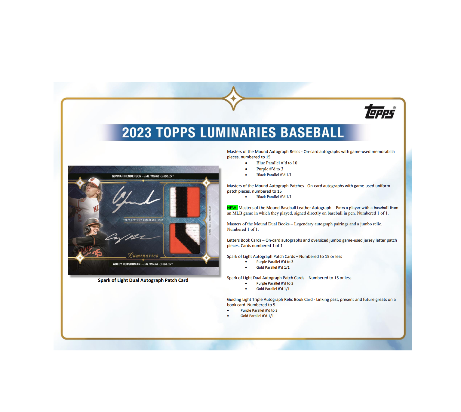 2023 Topps Luminaries Baseball Hobby Box