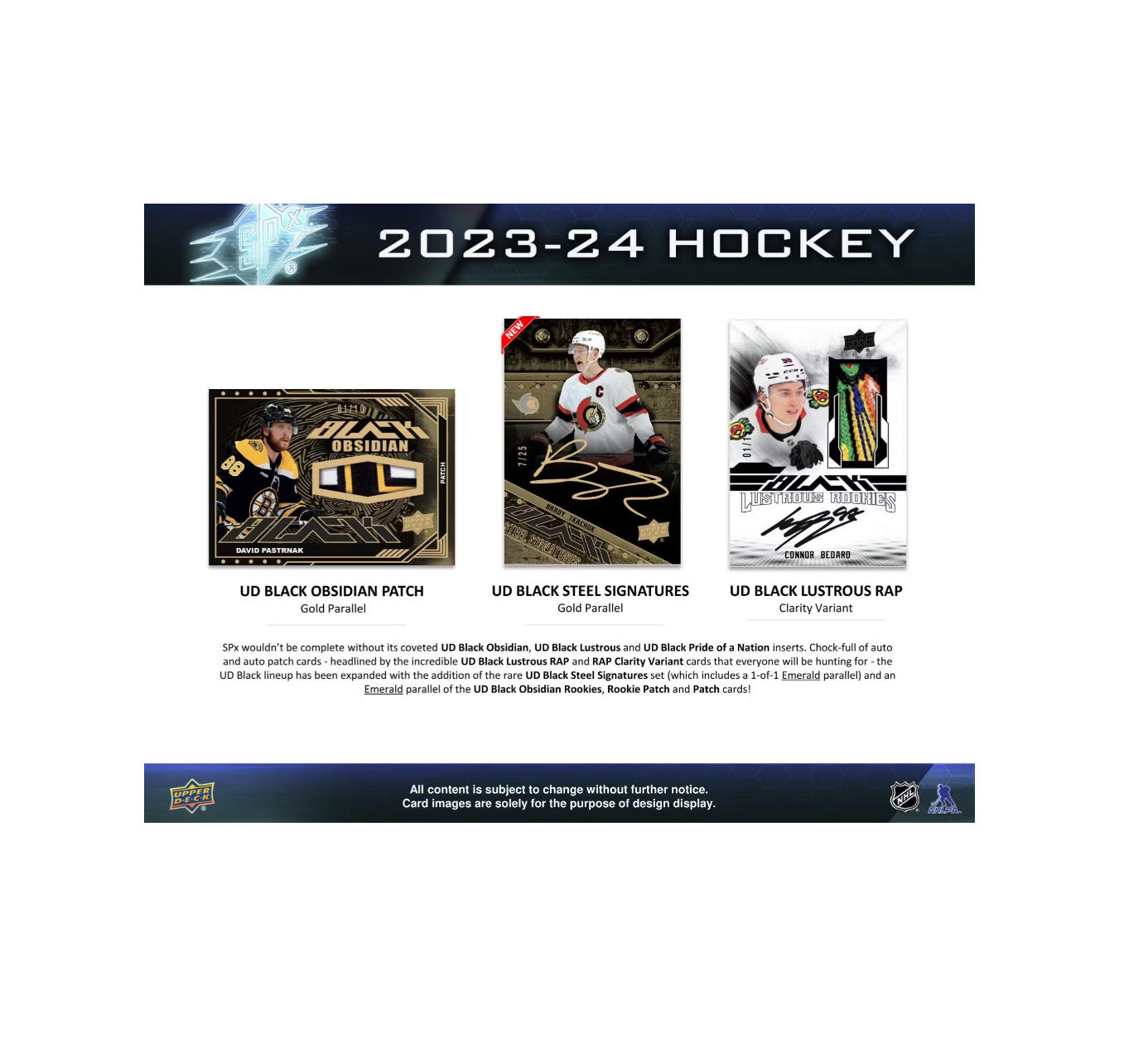 2023-24 Upper Deck SPx Hockey Hobby 20-Box Case