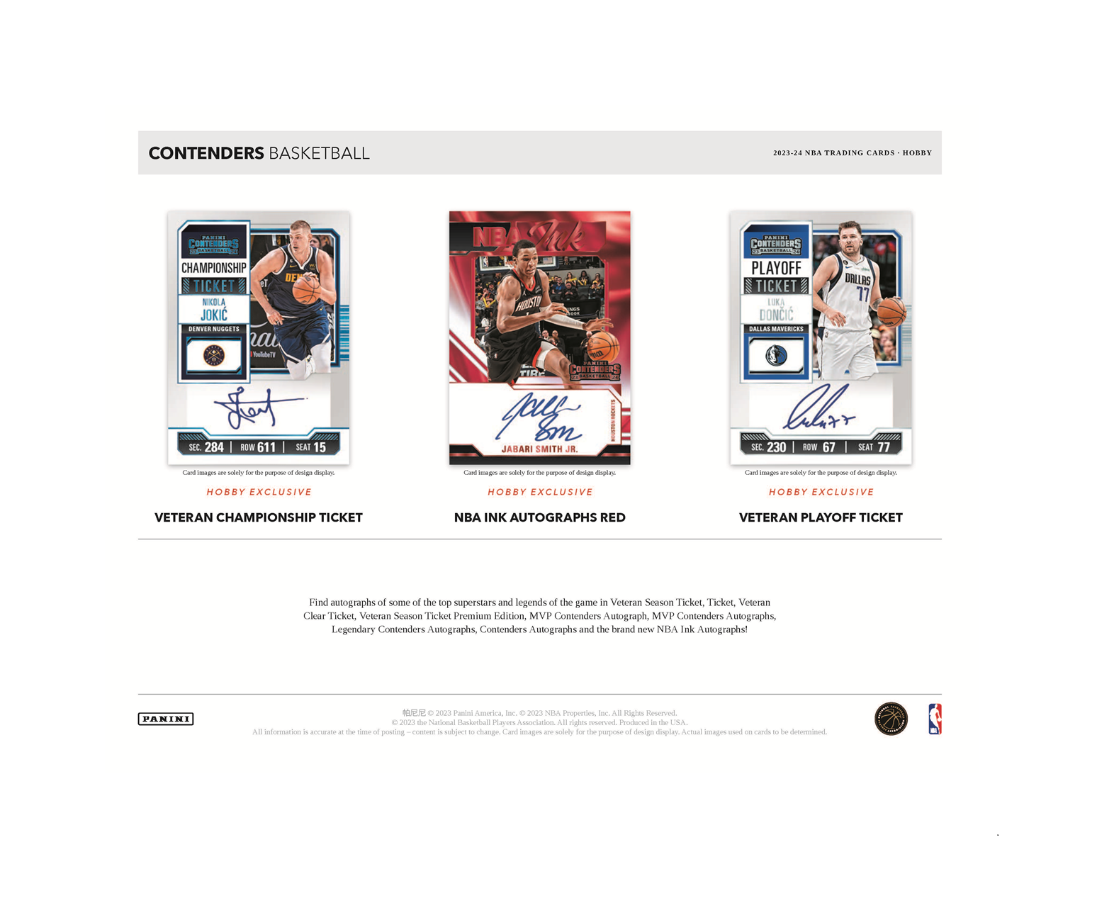 2023-24 Panini Contenders Basketball Hobby Box