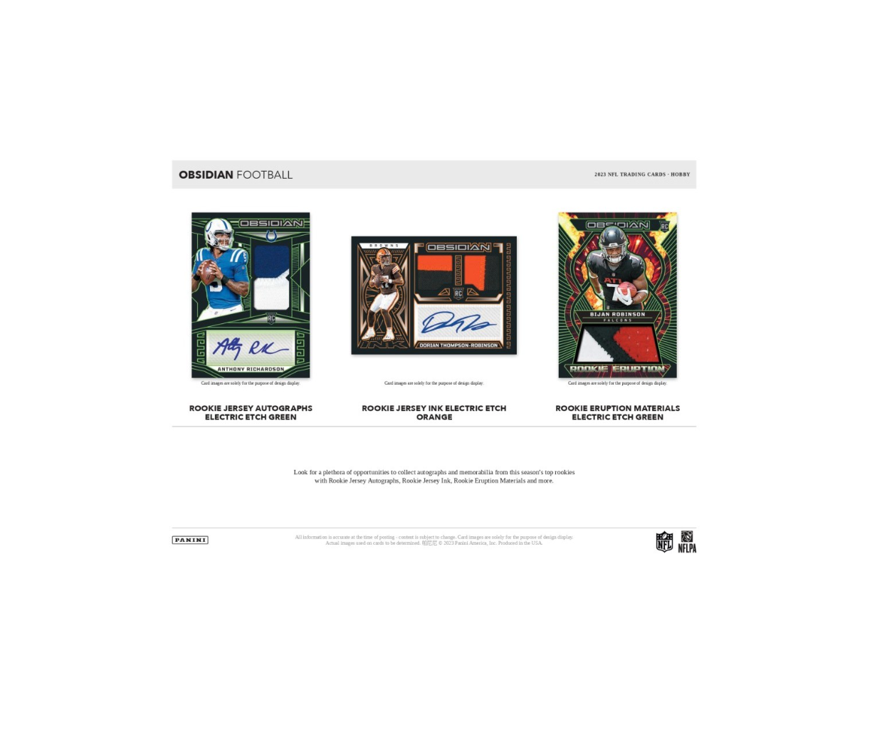 2023 Panini Obsidian Football Hobby Box