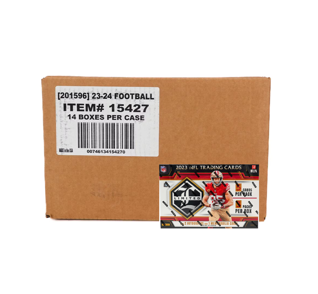 2023 Panini Limited Football Hobby 14-Box Case