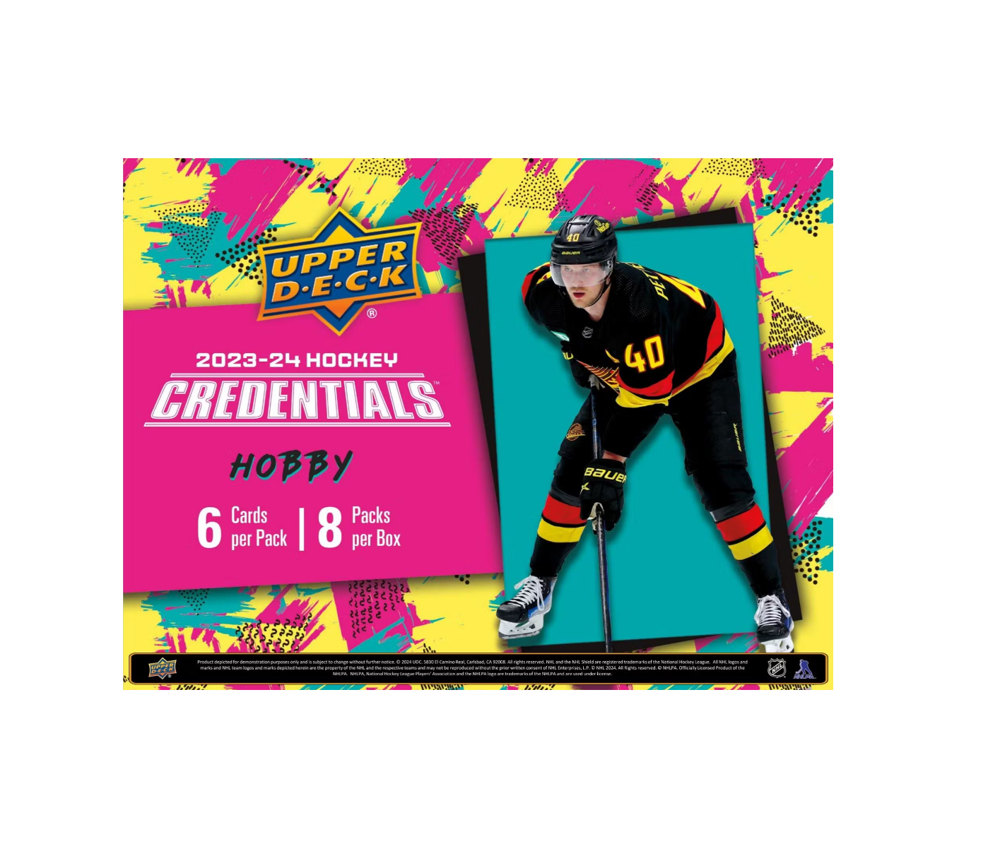 2023-24 Upper Deck Credentials Hockey Hobby 20-Box Case