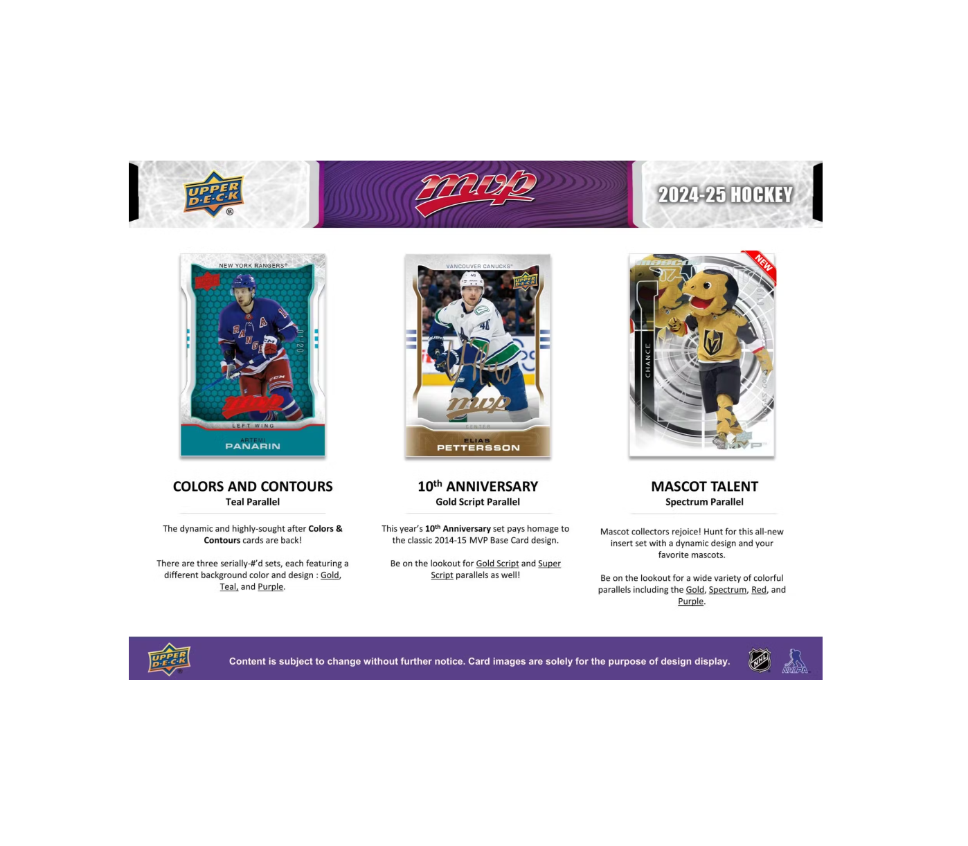 2024-25 Upper Deck MVP Hockey Hobby 20-Box Case