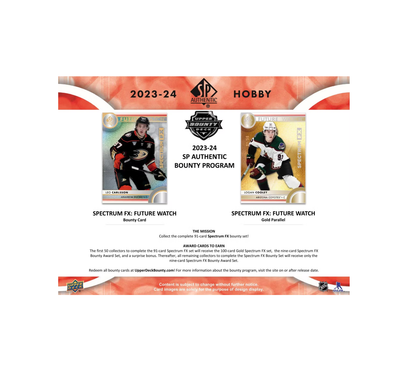 2023-24 Upper Deck SP Authentic Hockey Hobby 16-Box Case