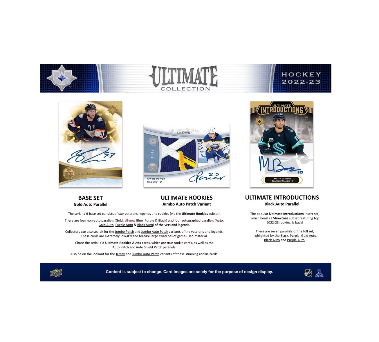 2022-23 Upper Deck Ultimate Collection Hockey Hobby 16-Box Case