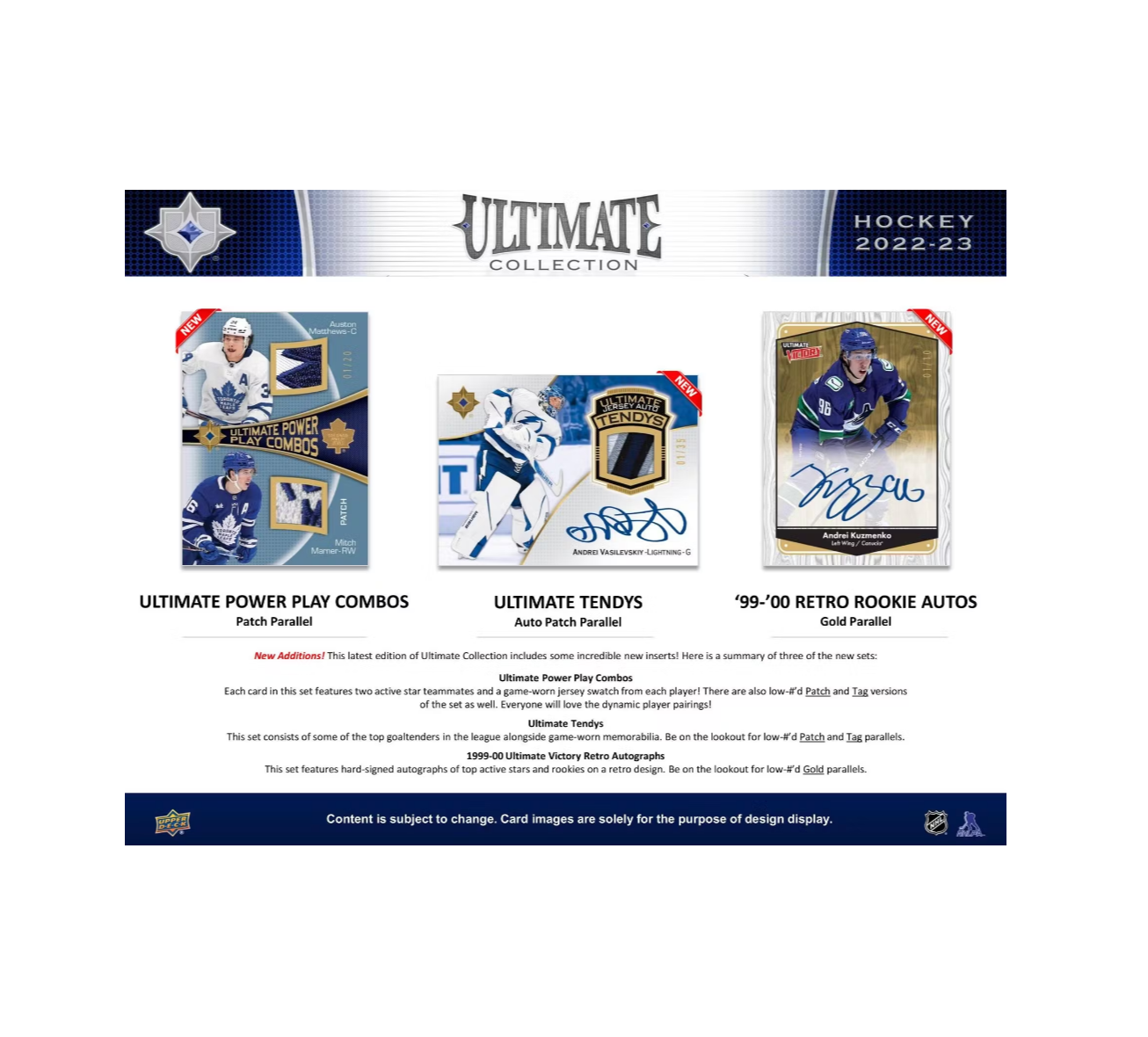 2022-23 Upper Deck Ultimate Collection Hockey Hobby 16-Box Case