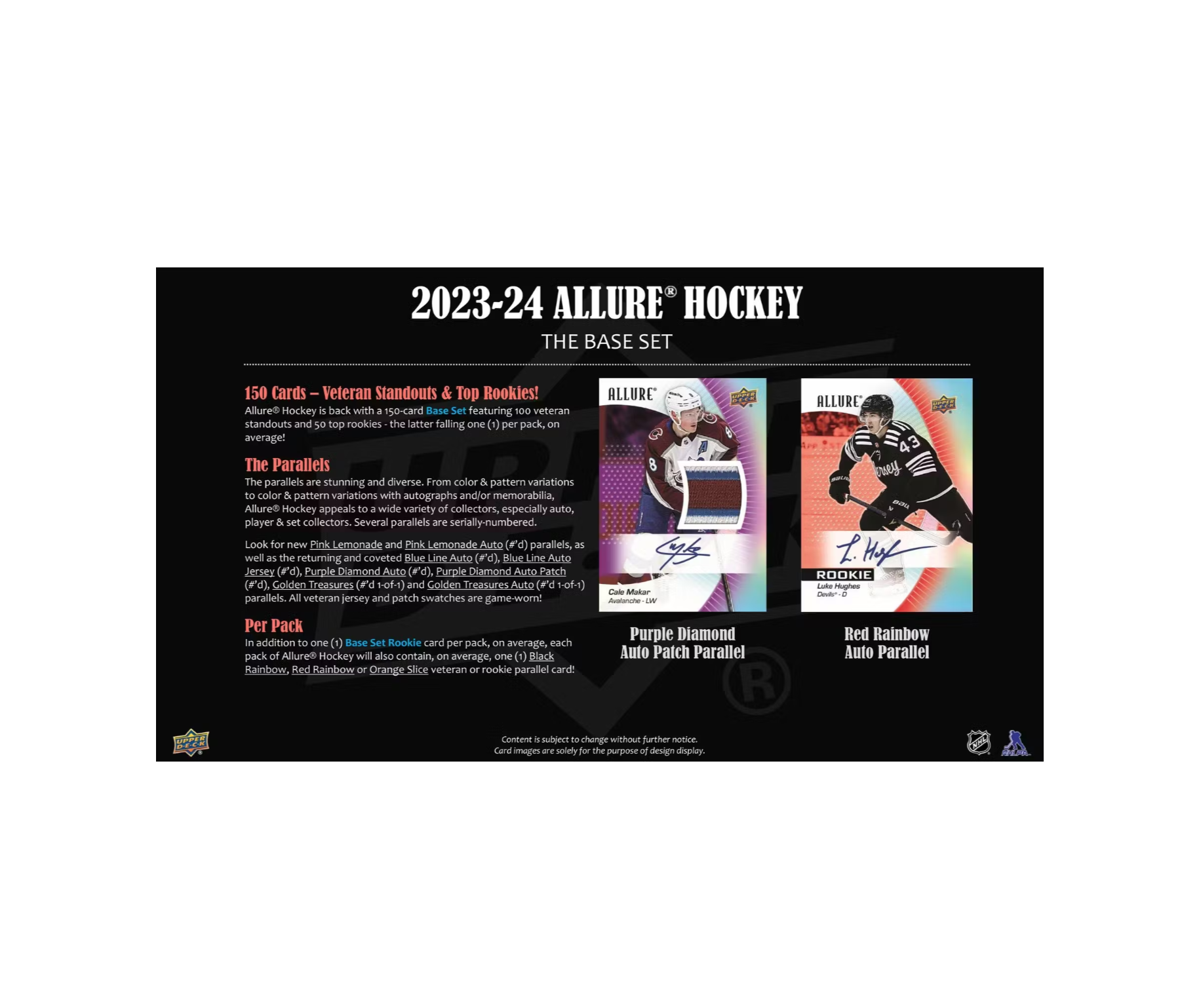 2023-24 Upper Deck Allure Hockey Hobby 18-Box Case