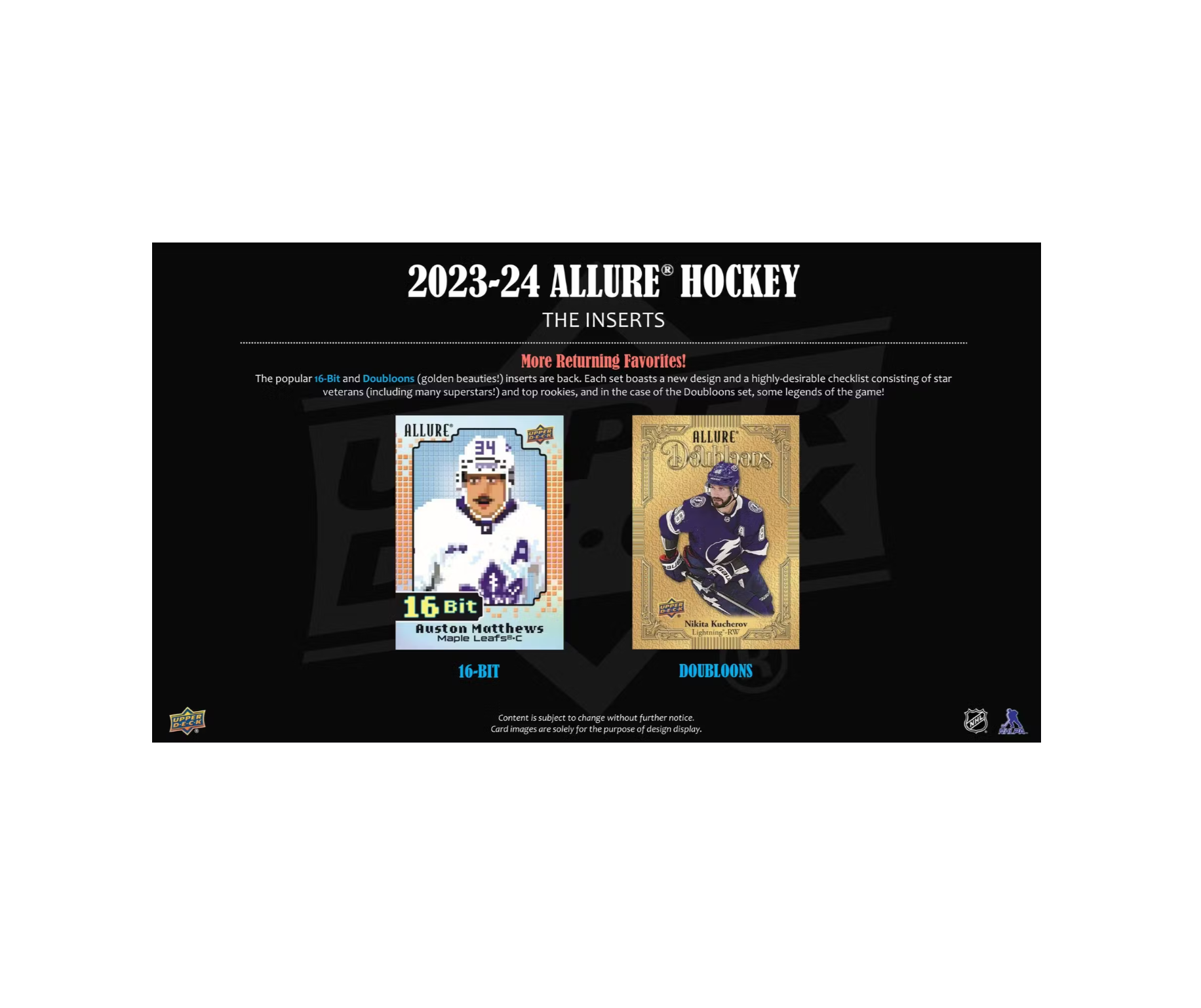 2023-24 Upper Deck Allure Hockey Hobby 18-Box Case