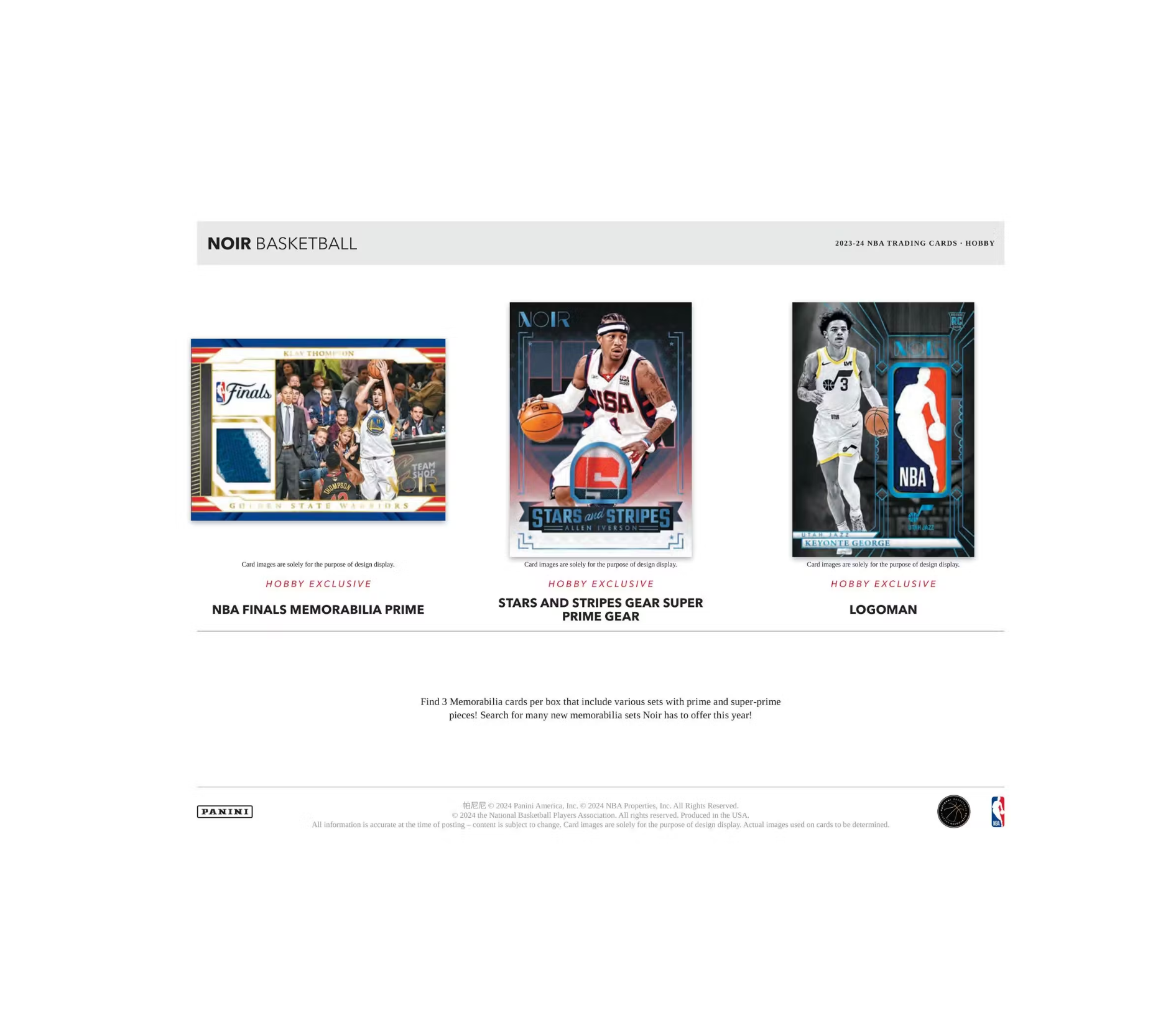 2023-24 Panini Noir Basketball Hobby 4-Box Case