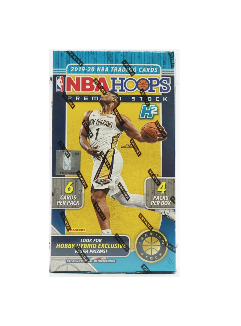 2019-20 Panini NBA Hoops Premium Stock Basketball Hobby Hybrid 20 Box Case